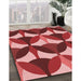 Machine Washable Transitional Pastel Red Pink Rug in a Family Room, wshpat3021rd