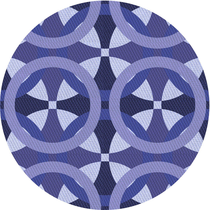 Square Machine Washable Transitional Purple Mimosa Purple Rug in a Living Room, wshpat3022blu
