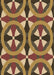 Patterned Red Brown Rug, pat3022brn