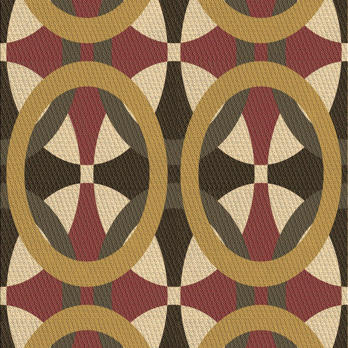 Patterned Red Brown Rug, pat3022brn