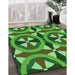 Patterned Lime Green Rug in Family Room, pat3022grn