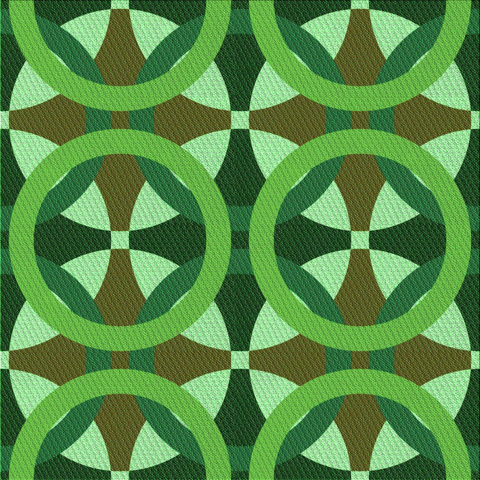 Round Patterned Lime Green Rug, pat3022grn