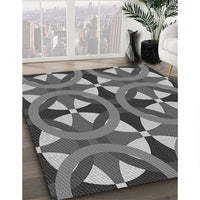 Patterned Dark Gray Rug, pat3022gry