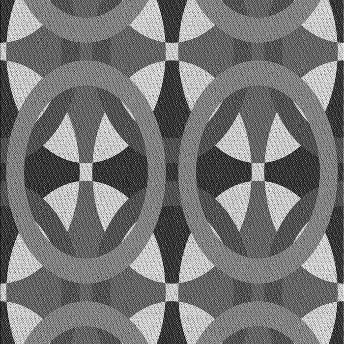 Machine Washable Transitional Dark Gray Rug, wshpat3022gry