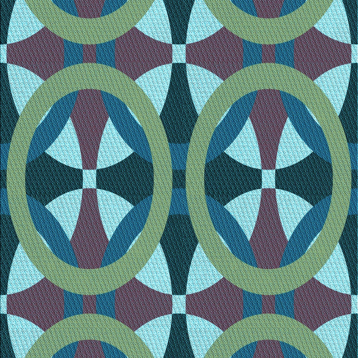 Patterned Blue Rug, pat3022lblu