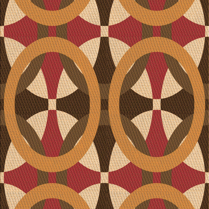 Patterned Orange Rug, pat3022org