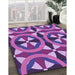 Machine Washable Transitional Dark Magenta Purple Rug in a Family Room, wshpat3022pur