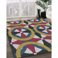 Patterned Purple Novelty Rug, pat3022