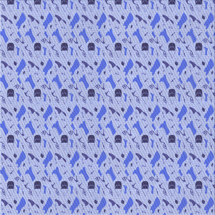 Round Patterned Pastel Blue Rug, pat3023blu