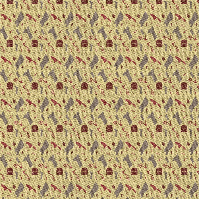 Round Patterned Copper Brown Rug, pat3023brn