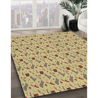 Patterned Copper Brown Rug, pat3023brn