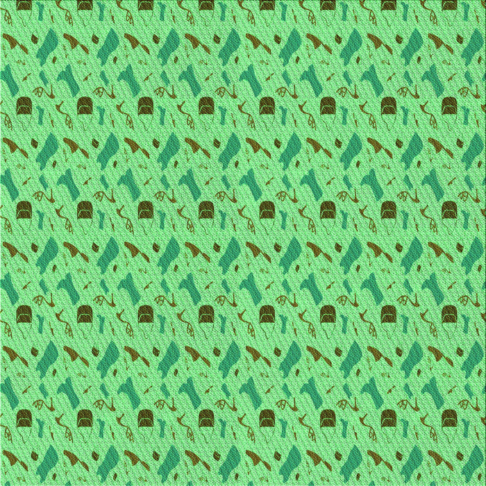 Round Machine Washable Transitional Green Rug, wshpat3023grn