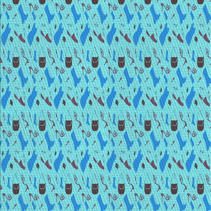 Machine Washable Transitional Blue Ivy Blue Rug, wshpat3023lblu