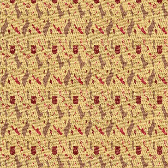 Patterned Orange Rug, pat3023org