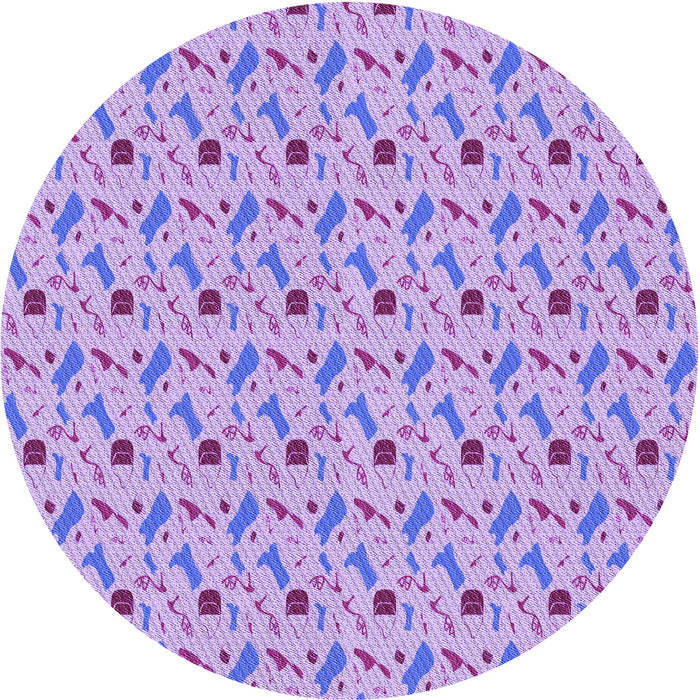 Square Machine Washable Transitional Mauve Purple Rug in a Living Room, wshpat3023pur