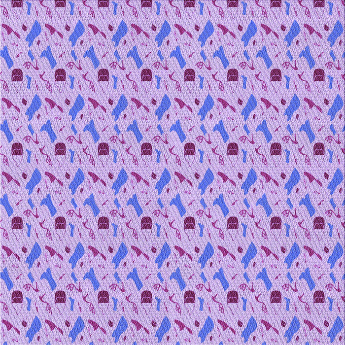 Round Patterned Mauve Purple Rug, pat3023pur