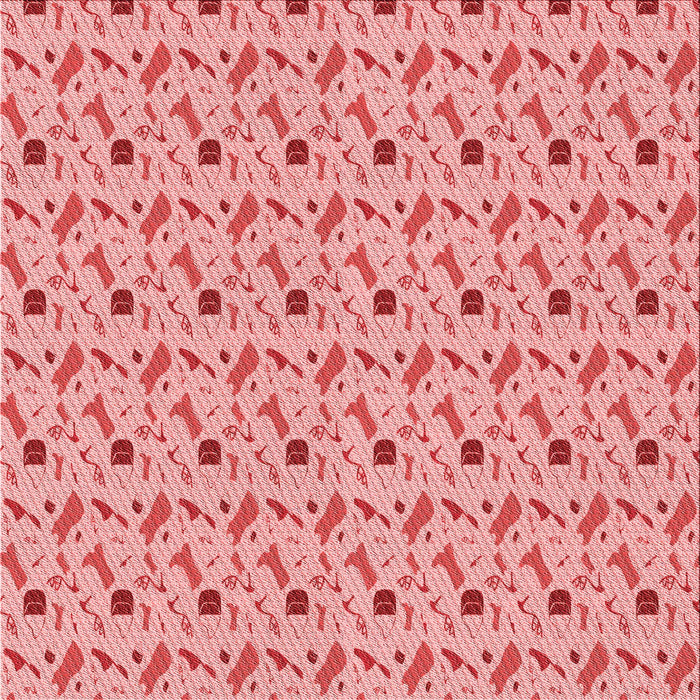 Round Patterned Pastel Pink Rug, pat3023rd