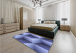 Patterned Sky Blue Rug in a Bedroom, pat3025blu