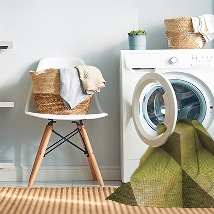 Machine Washable Transitional Dark Bronze Brown Rug in a Washing Machine, wshpat3025brn