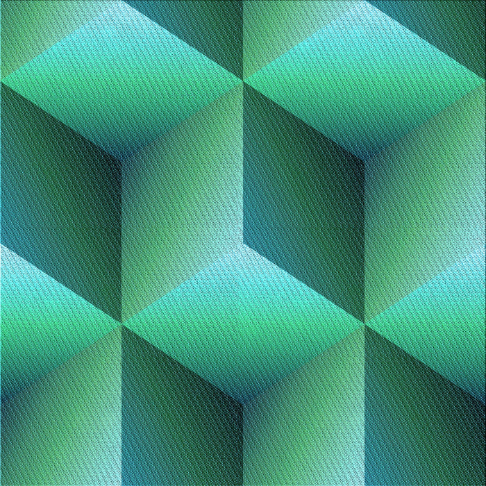 Round Patterned Medium Spring Green Rug, pat3025lblu