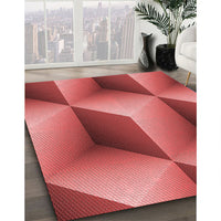 Patterned Red Rug, pat3025rd