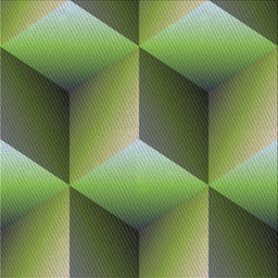 Square Patterned Yellow Green Novelty Rug, pat3025