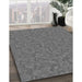 Patterned Gray Rug in Family Room, pat3026gry