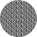 Square Patterned Dark Gray Rug, pat3027gry