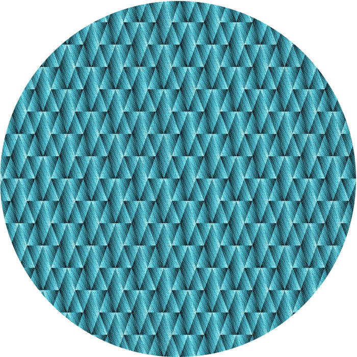 Square Machine Washable Transitional Dark Cyan Green Rug in a Living Room, wshpat3027lblu