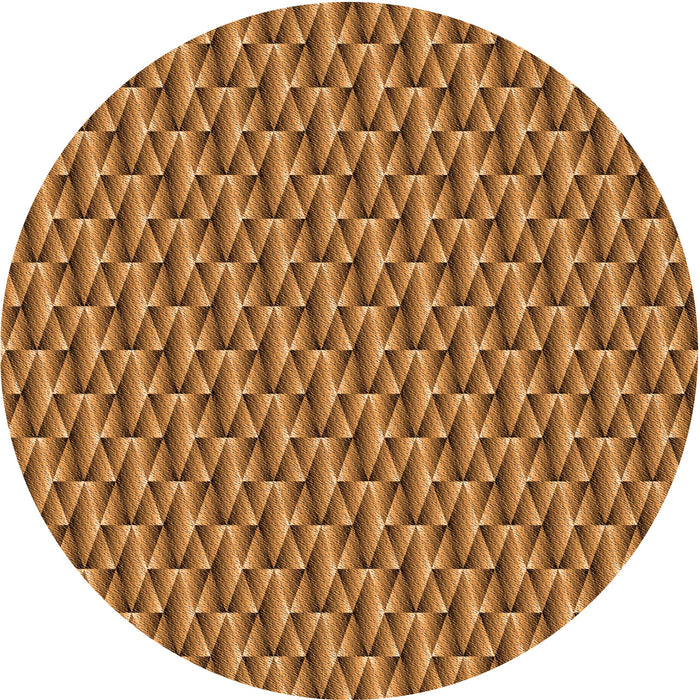 Square Patterned Orange Rug, pat3027org