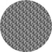 Sideview of Patterned Dark Gray Novelty Rug, pat3027