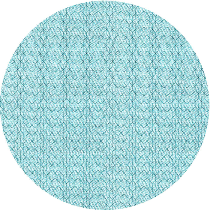 Square Patterned Electric Blue Rug, pat3028lblu