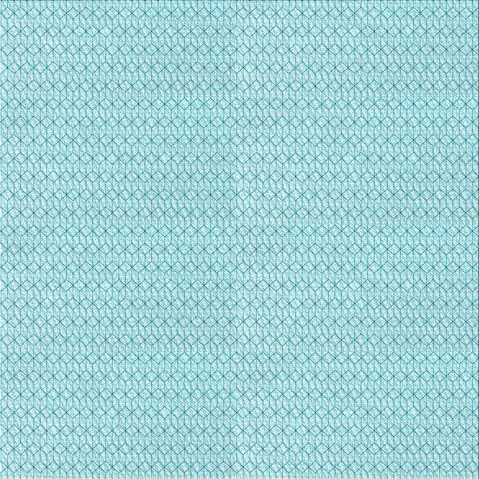 Round Patterned Electric Blue Rug, pat3028lblu