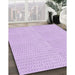 Machine Washable Transitional Purple Rug in a Family Room, wshpat3028pur