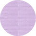 Square Patterned Purple Rug, pat3028pur