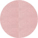 Square Patterned Pastel Red Pink Rug, pat3028rd