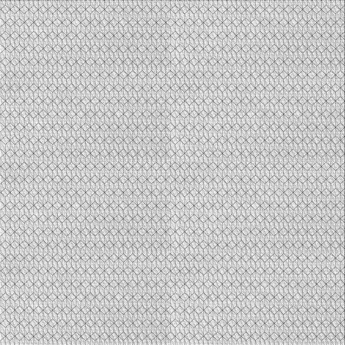 Square Patterned Off-White Novelty Rug, pat3028