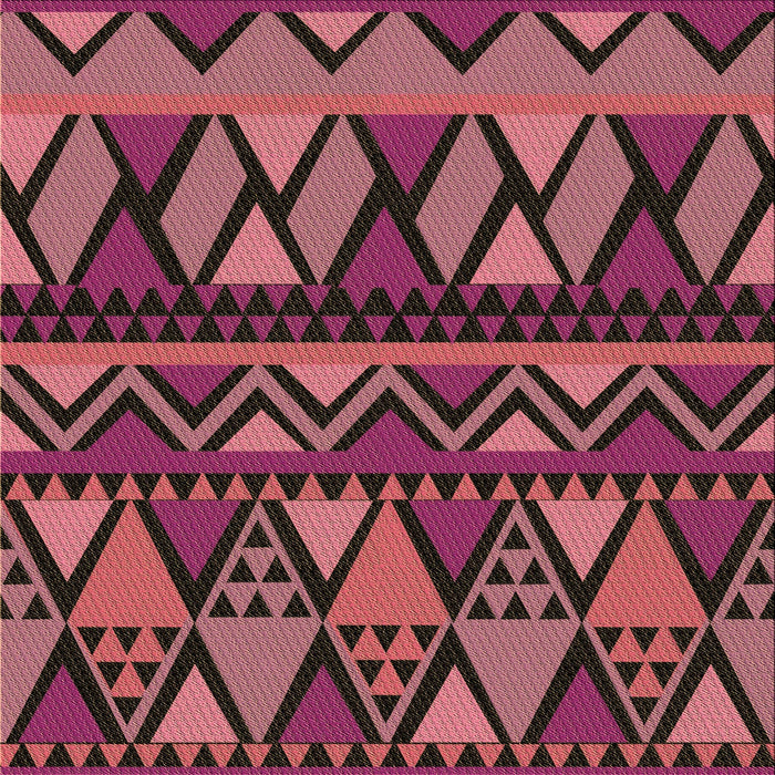 Round Patterned Red Rug, pat3029brn