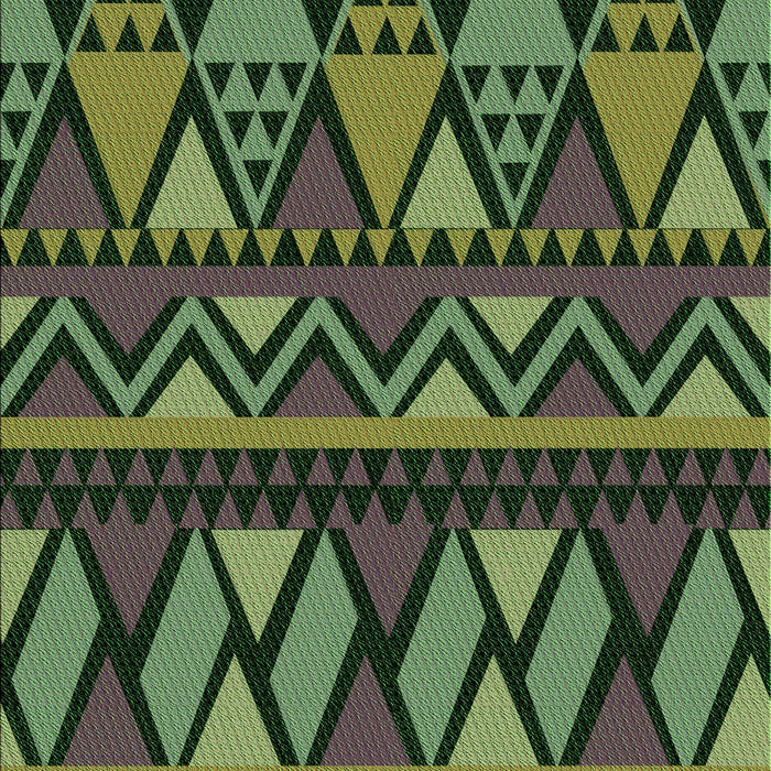 Patterned Green Rug, pat3029grn