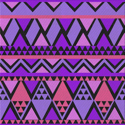 Square Patterned Purple Modern Rug, pat3029