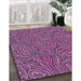 Patterned Orchid Purple Rug in Family Room, pat303pur