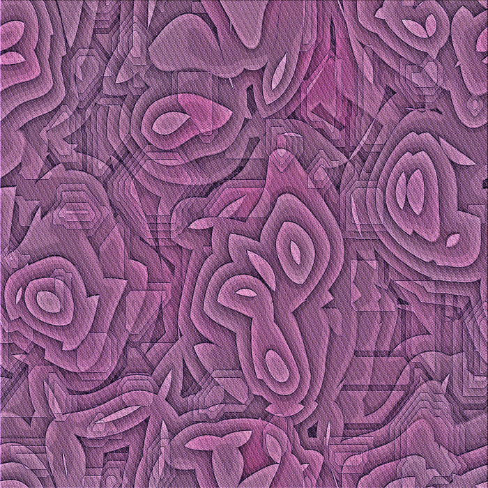 Round Machine Washable Transitional Orchid Purple Rug, wshpat303pur