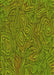 Machine Washable Transitional Pistachio Green Rug, wshpat303yw