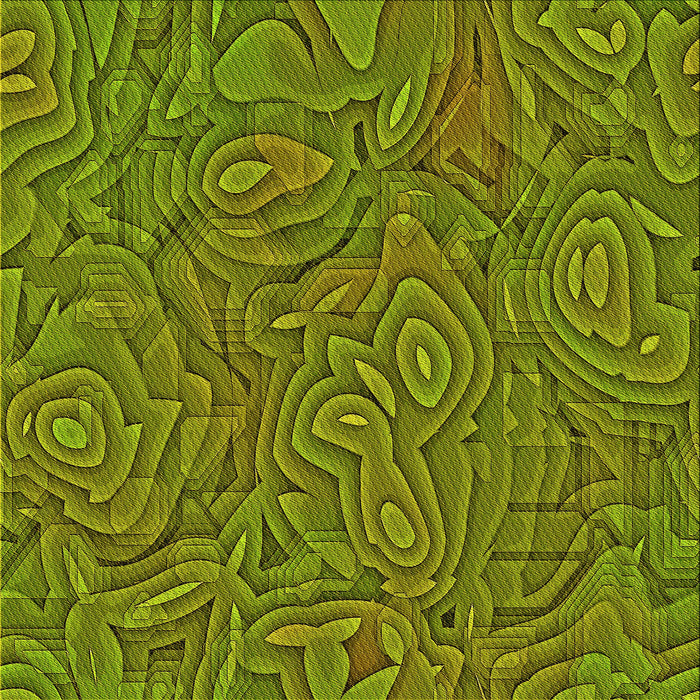 Round Patterned Pistachio Green Rug, pat303yw