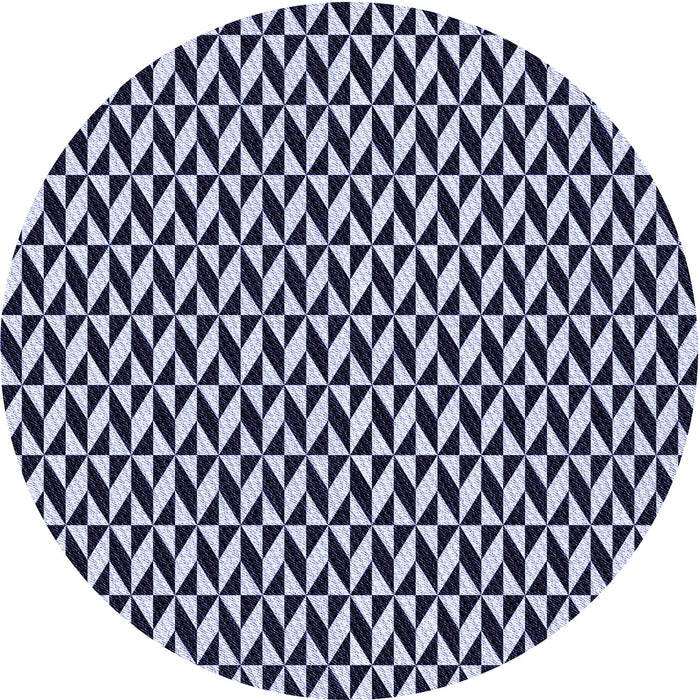 Square Patterned Night Blue Rug, pat3030blu