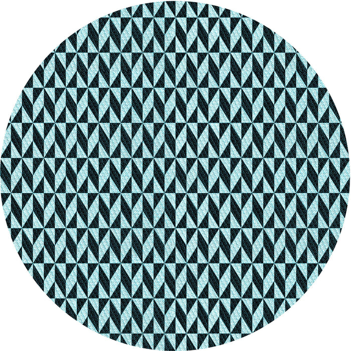 Square Patterned Blue Rug, pat3030lblu