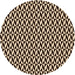 Square Patterned Black Brown Rug, pat3030org