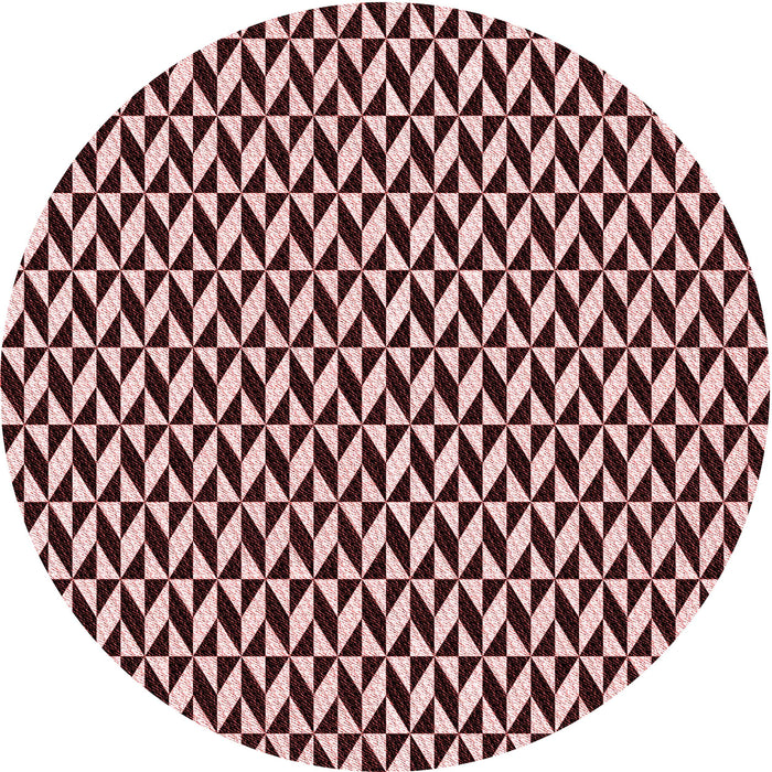 Square Patterned Baby Pink Rug, pat3030rd