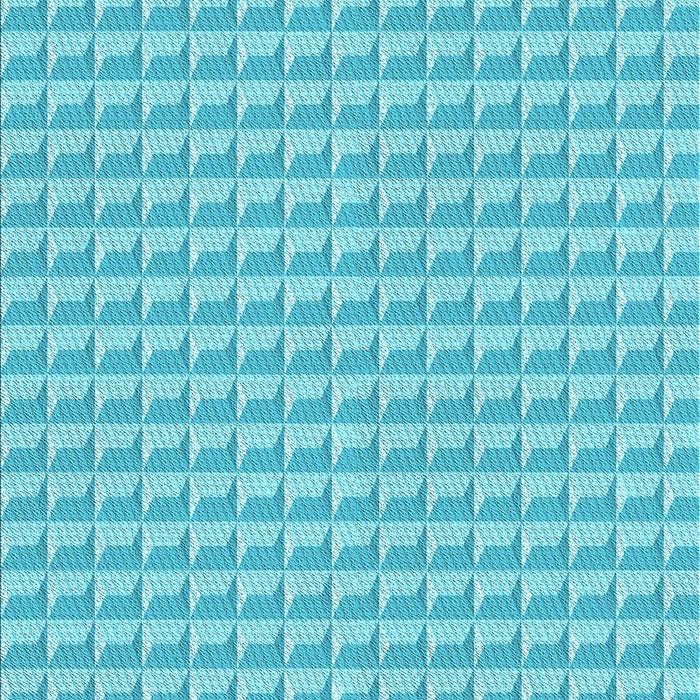 Patterned Bright Turquoise Blue Rug, pat3031lblu