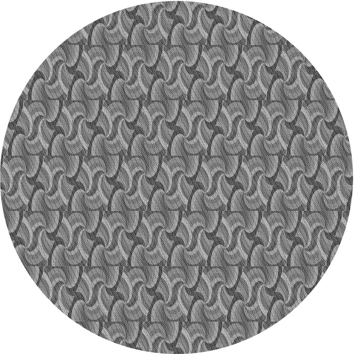 Square Patterned Gray Rug, pat3032gry